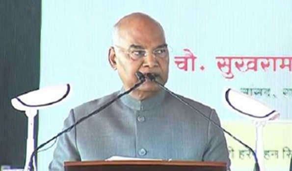 देश के विकास के लिये शिक्षित समाज महत्वपूर्ण कड़ी: कोविंद