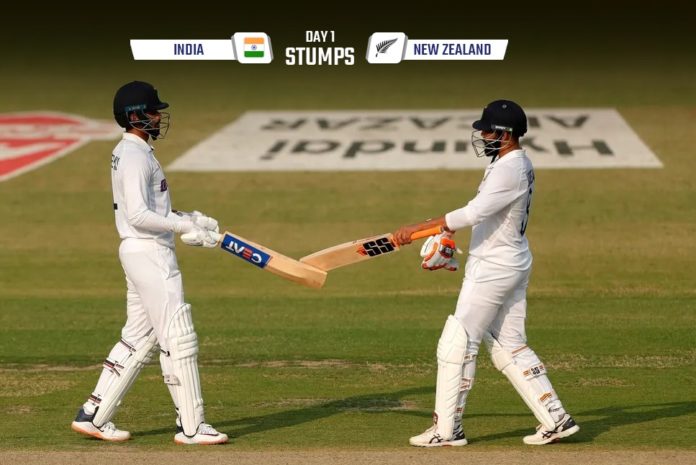 पहले टेस्ट में श्रेयस पास,भारत चार विकेट पर 258 रन