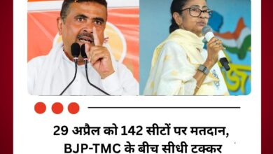 29 अप्रैल को 142 सीटों पर मतदान, BJP-TMC के बीच सीधी टक्कर