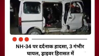 हमीरपुर में ट्रक-वैन की टक्कर में 4 लोगों की मौत, 3 घायल। शादी में जा रहे थे सभी, पुलिस ने ड्राइवर को हिरासत में लिया।