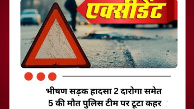 जालौन में भीषण सड़क हादसा 2 दारोगा समेत 5 की मौत पुलिस टीम पर टूटा कहर