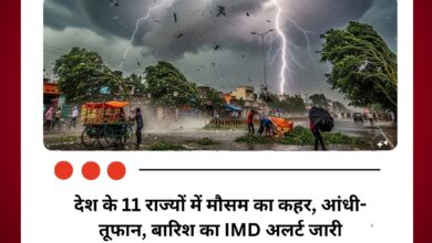 देश के 11 राज्यों में मौसम का कहर, आंधी-तूफान, बारिश का IMD अलर्ट जारी