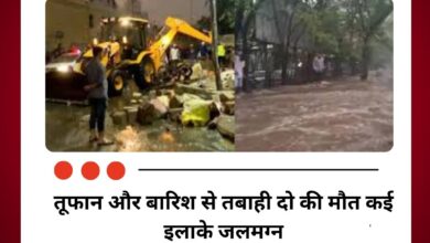 लखनऊ में तूफान और बारिश से तबाही दो की मौत कई इलाके जलमग्न