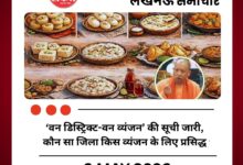 ‘वन डिस्ट्रिक्ट-वन व्यंजन’ की सूची जारी, कौन सा जिला किस व्यंजन के लिए प्रसिद्ध, जानें