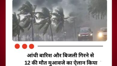 आधी-बारिश और बिजली गिरने से हुई 12 लोगों की मौत, सीएम ने किया मुआवजे का ऐलान