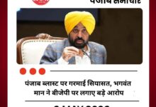 पंजाब ब्लास्ट पर गरमाई सियासत, भगवंत मान ने बीजेपी पर लगाए बड़े आरोप