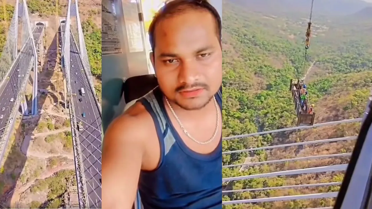 पुणे-मुंबई मिसिंग लिंक पर रीलबाजी का वीडियो वायरल, सुरक्षा पर उठे सवाल