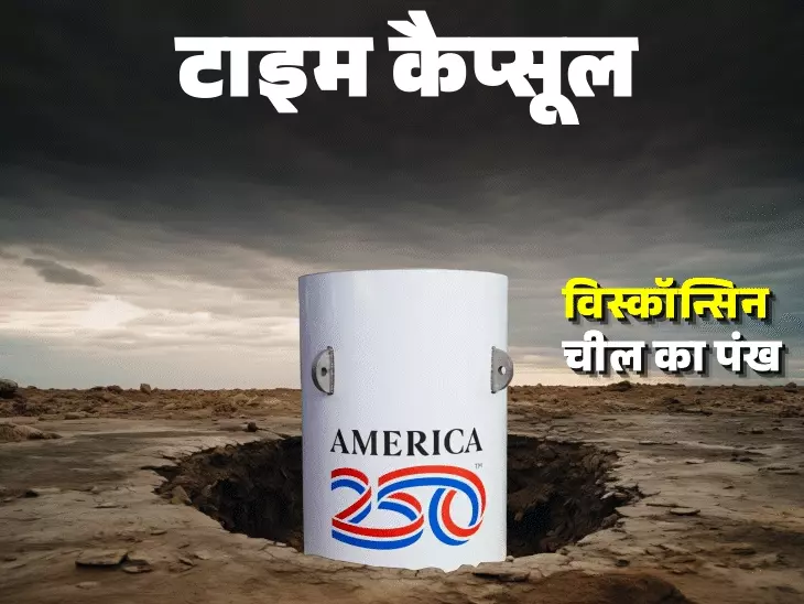 फिलाडेल्फिया में 250 वर्षों के लिए दफनाए जाने वाले 408 किलोग्राम वजनी टाइम कैप्सूल का सांकेतिक दृश्य।
