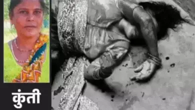 आगरा में पत्नी की चाकू मारकर हत्या के मामले में पुलिस जांच का दृश्य।