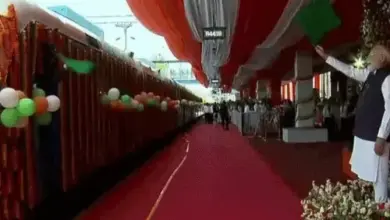 प्रधानमंत्री नरेंद्र मोदी देश की पहली हाइड्रोजन ट्रेन को जींद-सोनीपत रूट पर रवाना करते हुए।
