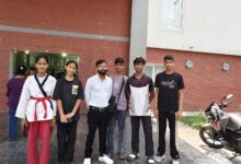 लखनऊ में राज्य ताइक्वांडो प्रतियोगिता में भाग लेने पहुंचे अंबेडकरनगर के खिलाड़ी।