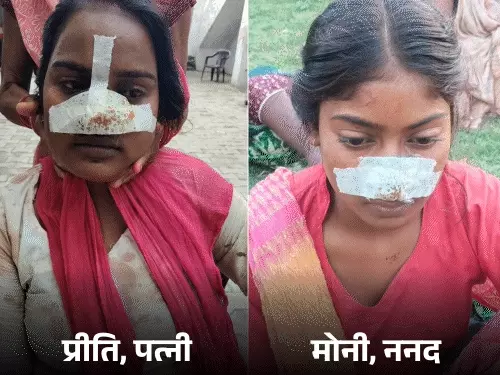 लखीमपुर खीरी में पति-पत्नी विवाद और पुलिस कार्रवाई का सांकेतिक दृश्य।