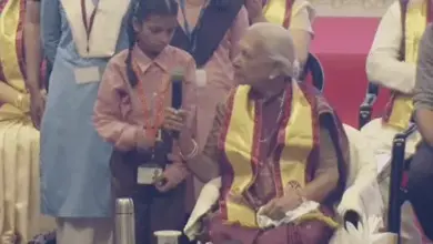 लखनऊ विश्वविद्यालय के दीक्षांत समारोह का दृश्य