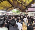 अम्बेडकरनगर के कटघर कमाल में मोहर्रम के अवसर पर निकाला गया शोहदाए कर्बला का जुलूस।