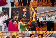 अंबेडकरनगर में बार एसोसिएशन चुनाव से पहले आयोजित अधिवक्ता स्नेहभोज का दृश्य।