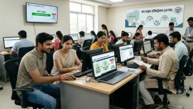 UPSSSC PET-2026 परीक्षा और ऑनलाइन आवेदन प्रक्रिया से जुड़ा सांकेतिक चित्र।
