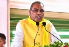 अम्बेडकरनगर के गोविंद साहब धाम में कार्यक्रम के दौरान संबोधन देते प्रभारी मंत्री ओमप्रकाश राजभर।