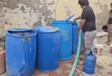 आगरा यमुनापार में पाइपलाइन टूटने से पानी की सप्लाई प्रभावित