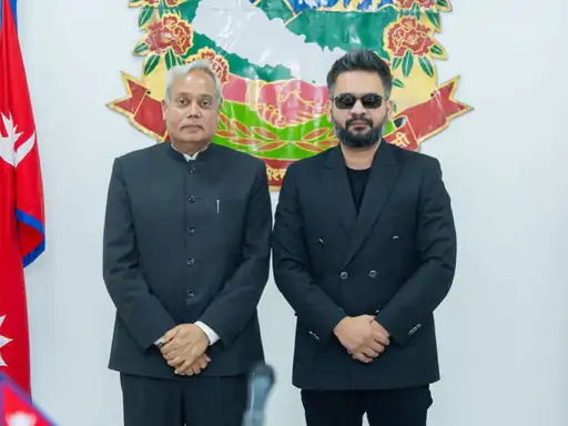 नेपाल के प्रधानमंत्री बालेन शाह की तस्वीर