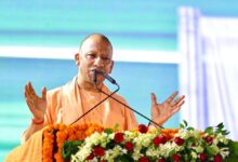 अम्बेडकरनगर के गोविंद साहब धाम में आयोजित कार्यक्रम में संबोधन देते मुख्यमंत्री योगी आदित्यनाथ।