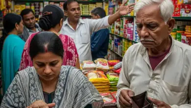 बाजार में बढ़ती खाद्य महंगाई के बीच दाल, खाद्य तेल, चीनी और दूध की बढ़ी हुई कीमतें।