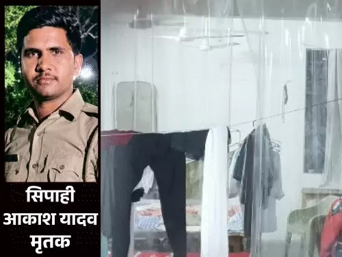गोमती नगर थाने में सिपाही की मौत के मामले की जांच करती पुलिस