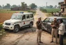 काकोरी में पुलिस टीम पर SUV से हमला