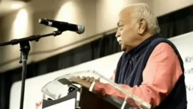 टोरंटो के कार्यक्रम में संबोधन देते RSS प्रमुख मोहन भागवत