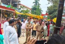 अंबेडकरनगर के शिवबाबा धाम में सावन सोमवार को लेकर सुरक्षा व्यवस्था का निरीक्षण