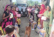 अंबेडकरनगर में आरबी पाल की पुण्यतिथि पर 125 जरूरतमंद बच्चों के परिवारों को सूखा राशन वितरित किया गया।