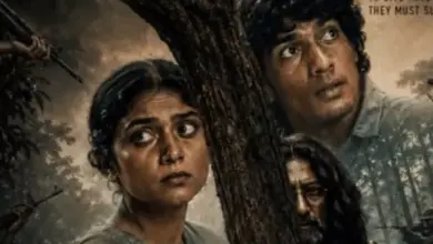 फिल्म ‘साहिया’ के पोस्टर और सेंसर प्रक्रिया को लेकर बयान देते निर्माता-निर्देशक संजय शर्मा का प्रतीकात्मक दृश्य।