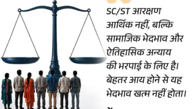 सुप्रीम कोर्ट भवन और SC-ST आरक्षण से जुड़े संवैधानिक प्रावधानों का सांकेतिक चित्र।