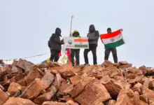 शामली के पर्वतारोही शंकर शर्मा ने माउंट यूनाम पर फहराया तिरंगा