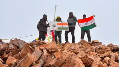 शामली के पर्वतारोही शंकर शर्मा ने माउंट यूनाम पर फहराया तिरंगा