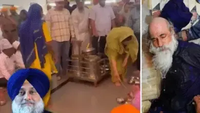 नांदेड गुरुद्वारे में सुखबीर सिंह बादल पर निहंग के हमले की घटना