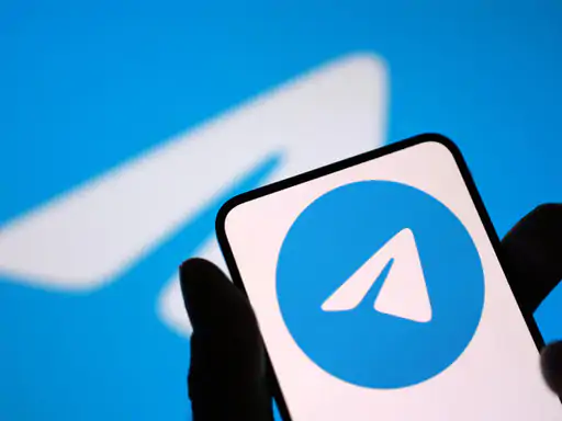 Apple App Store में दिखाई देता Telegram ऐप का सांकेतिक चित्र।