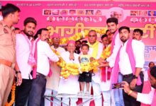 अंबेडकरनगर में जन अधिकार महारैली को संबोधित करते पंचायती राज मंत्री ओम प्रकाश राजभर।