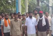 अंबेडकरनगर में चालकों का धरना प्रदर्शन