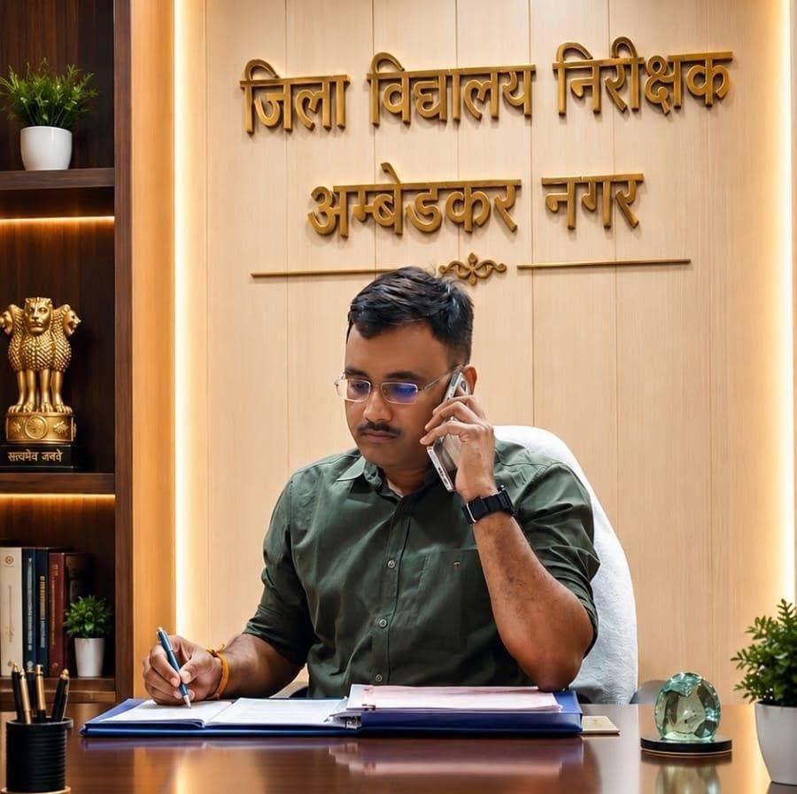 माध्यमिक विद्यालयों में युवा संसद प्रतियोगिता के दौरान सांसद और मंत्री की भूमिका निभाते विद्यार्थी