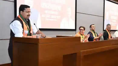 दिल्ली में भाजपा मुख्यालय पर आयोजित नेशनल सोशल मीडिया वर्कशॉप में शामिल भाजपा नेता।