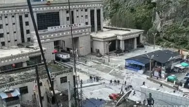 चीन-नेपाल सीमा के हिमालयी इलाके में बाढ़ और भूस्खलन से प्रभावित क्षेत्र
