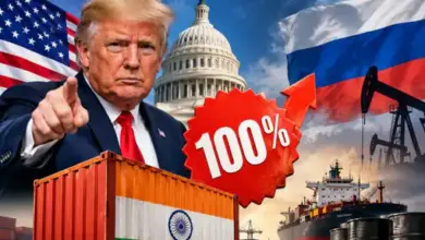 रूस से कच्चा तेल खरीदने पर भारत पर 100 प्रतिशत तक टैरिफ का खतरा