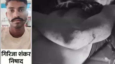 कानपुर के वाजिदपुर गांव में युवक की गोली मारकर हत्या के बाद घटनास्थल पर पुलिस