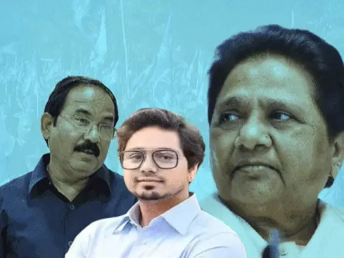 मायावती और आकाश आनंद के बीच सियासी विवाद