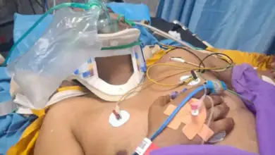 गंगा एक्सप्रेसवे हादसे के बाद घायल डिबाई विधायक चंद्रपाल सिंह लोधी