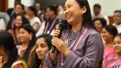 शिक्षक दिवस पर 48 शिक्षकों से बातचीत करते प्रधानमंत्री नरेंद्र मोदी