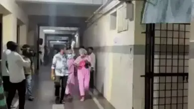 आदिलाबाद के RIMS अस्पताल की स्पेशल न्यूबॉर्न केयर यूनिट में आग लगने के बाद का दृश्य।