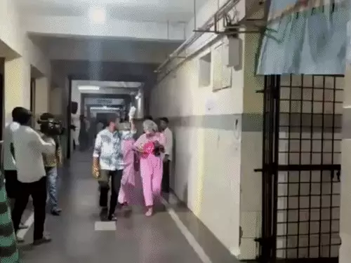 आदिलाबाद के RIMS अस्पताल की स्पेशल न्यूबॉर्न केयर यूनिट में आग लगने के बाद का दृश्य।