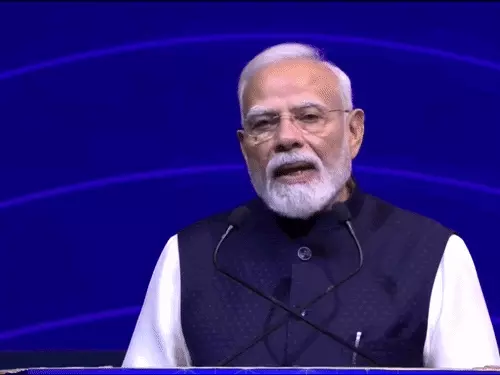 यशोभूमि में सेमीकॉन इंडिया 2026 के उद्घाटन समारोह में प्रधानमंत्री नरेंद्र मोदी