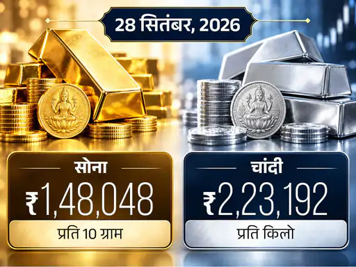 28 सितंबर को सोने और चांदी के गिरते भाव